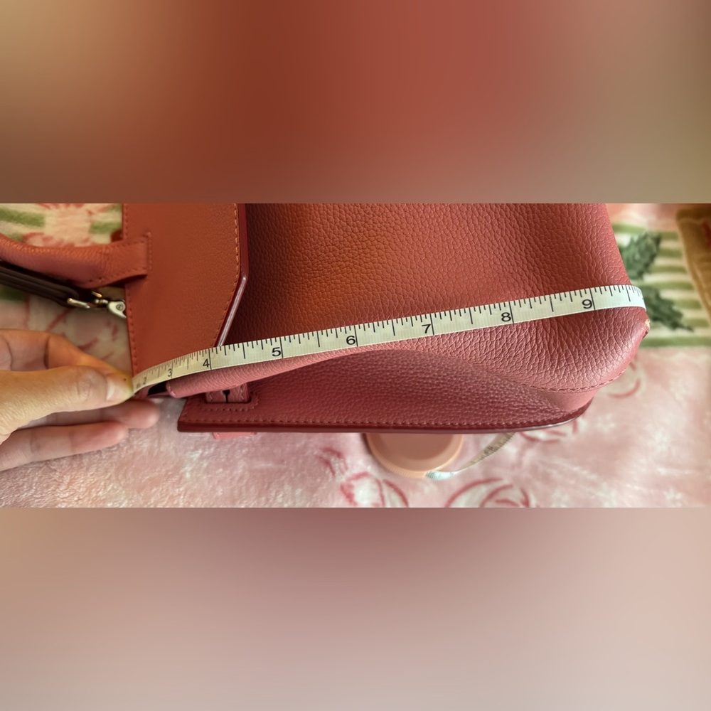 MCM Pink Leather Top-Handle Satchel - Picture 13 of 15